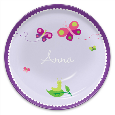 Butterfly Melamine Plate